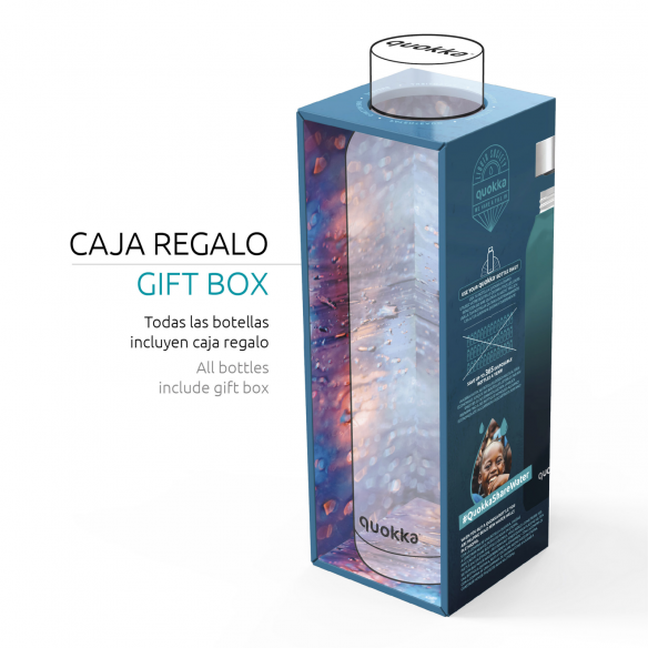 Caja de regalo para Botella Reutilizable Guttus. Botella térmica Acero Inoxidable.